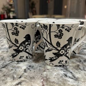 222 Fifth Garden Revelry tea/coffee mugs - set of 4